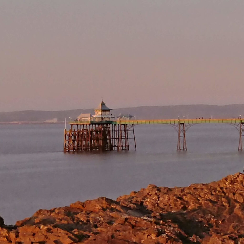 Clevedon Pier at sunset